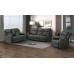 Asher Manual Reclining Sofa Grey